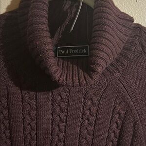 Frederick Rich Burgundy Knit Sweater